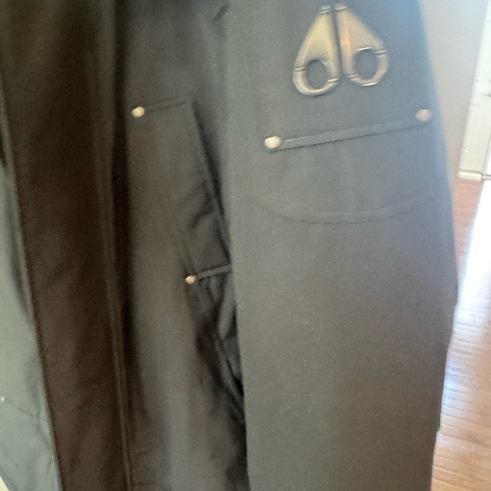 Moose Knuckles Gray and Black Jacket